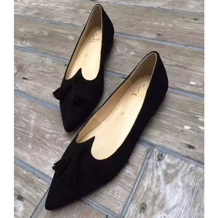 2016 Christian Louboutin Flats shoes in velvet