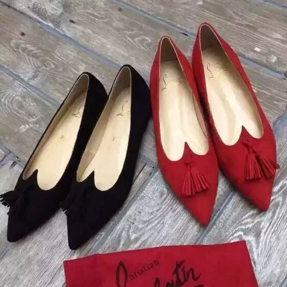 2016 Christian Louboutin Flats shoes in velvet