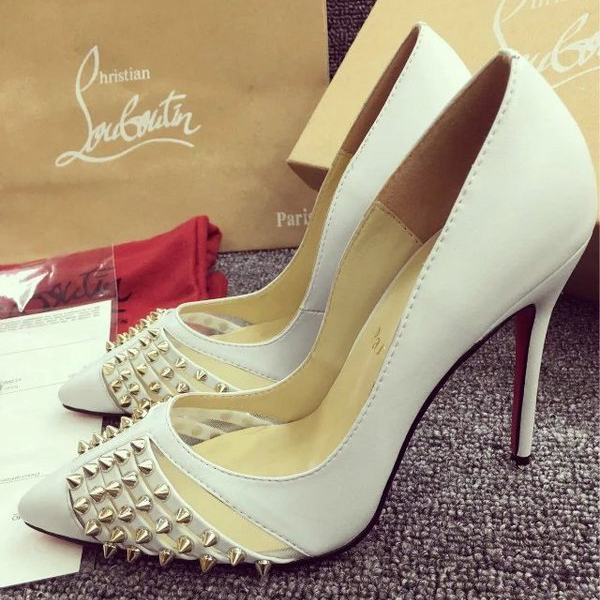 2016 Christian Louboutin high-heeled shoes in Patent leather with Rivet