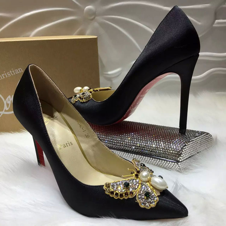 2016 Christian Louboutin high-heeled shoes in Silk 10.5cm