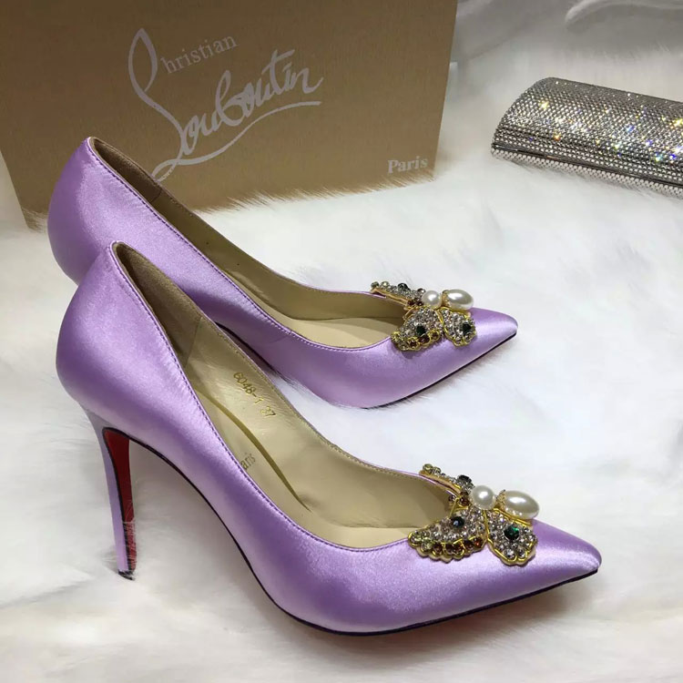 2016 Christian Louboutin high-heeled shoes in Silk 10.5cm