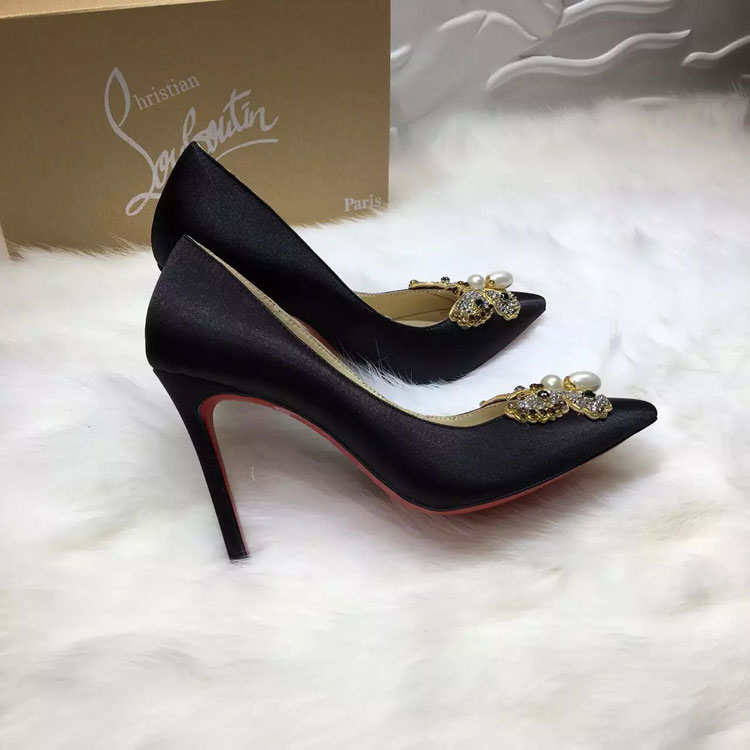 2016 Christian Louboutin high-heeled shoes in Silk 10.5cm