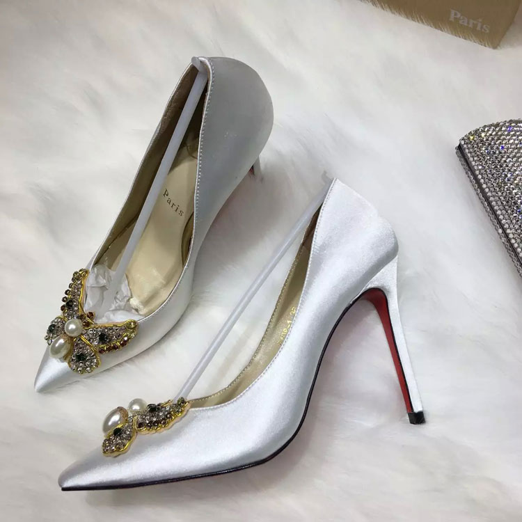 2016 Christian Louboutin high-heeled shoes in Silk 10.5cm