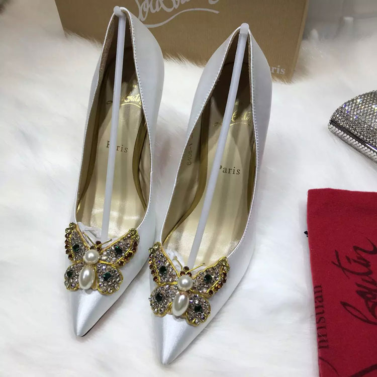 2016 Christian Louboutin high-heeled shoes in Silk 10.5cm