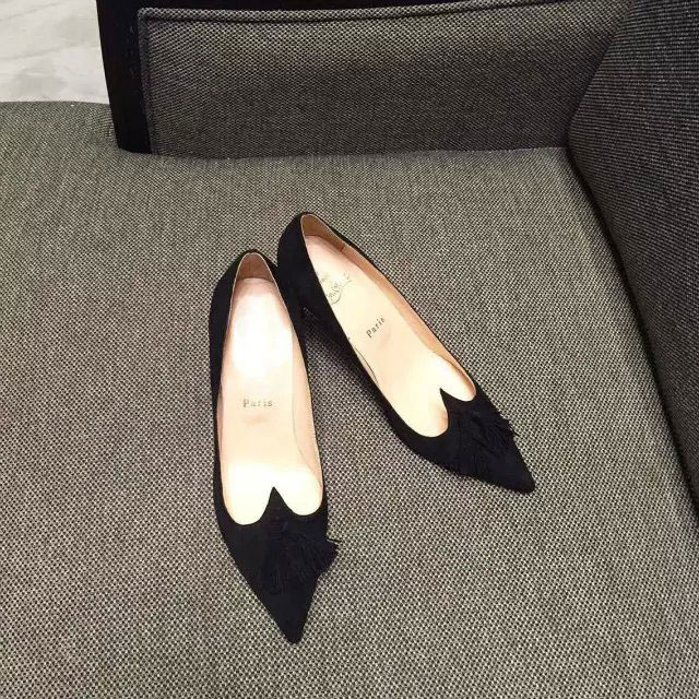 2016 Christian Louboutin shoes in velvet 7.5CM