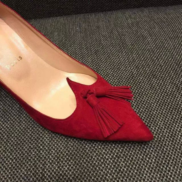 2016 Christian Louboutin shoes in velvet 7.5CM