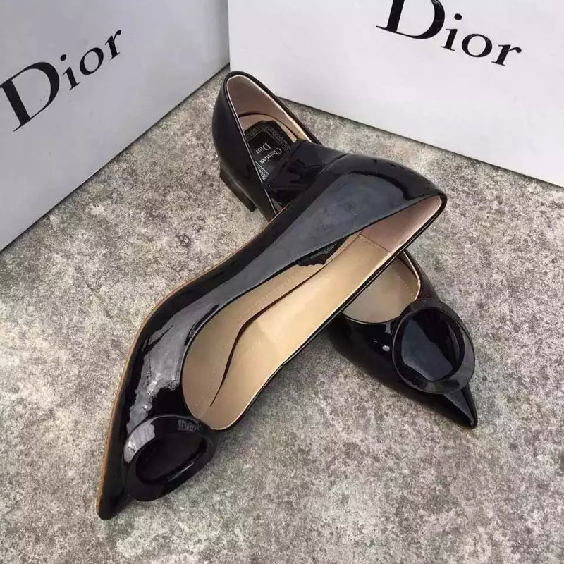 2016 Dior Patent leather shoes Heel Height 4cm