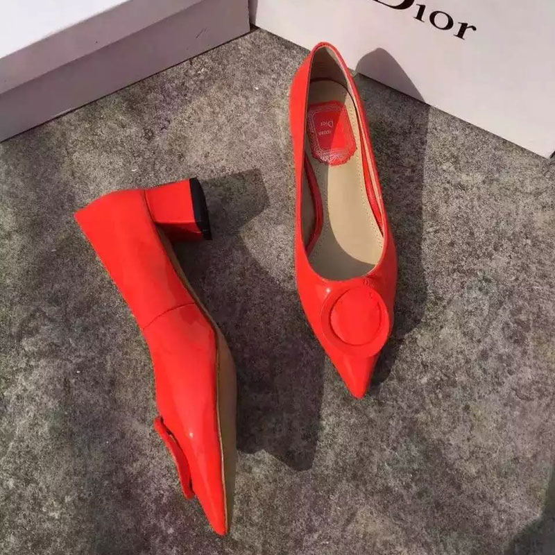 2016 Dior Patent leather shoes Heel Height 4cm