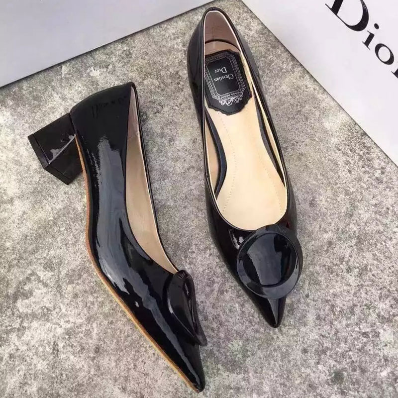 2016 Dior Patent leather shoes Heel Height 4cm