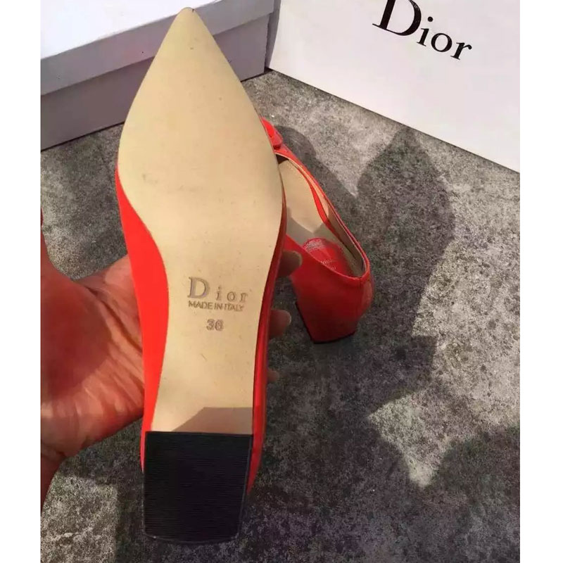 2016 Dior Patent leather shoes Heel Height 4cm