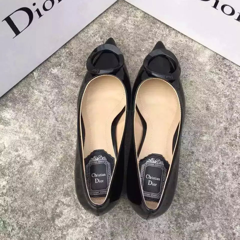 2016 Dior Patent leather shoes Heel Height 4cm