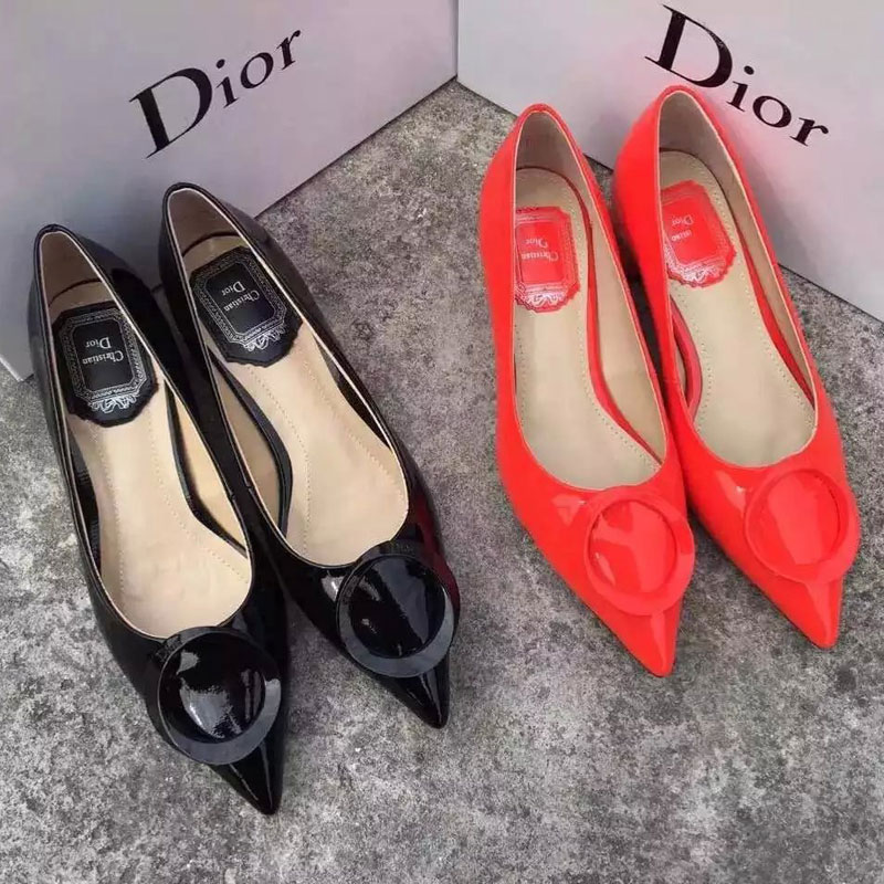 2016 Dior Patent leather shoes Heel Height 4cm