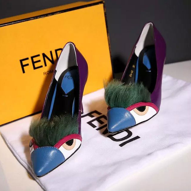 2016 Fendi women whoes in Goatskin leather Heel Height 8cm