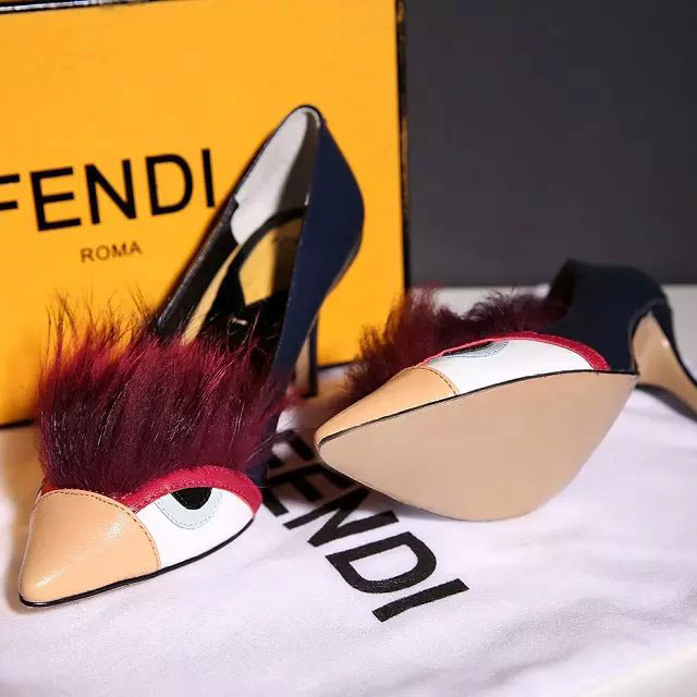 2016 Fendi women whoes in Goatskin leather Heel Height 8cm