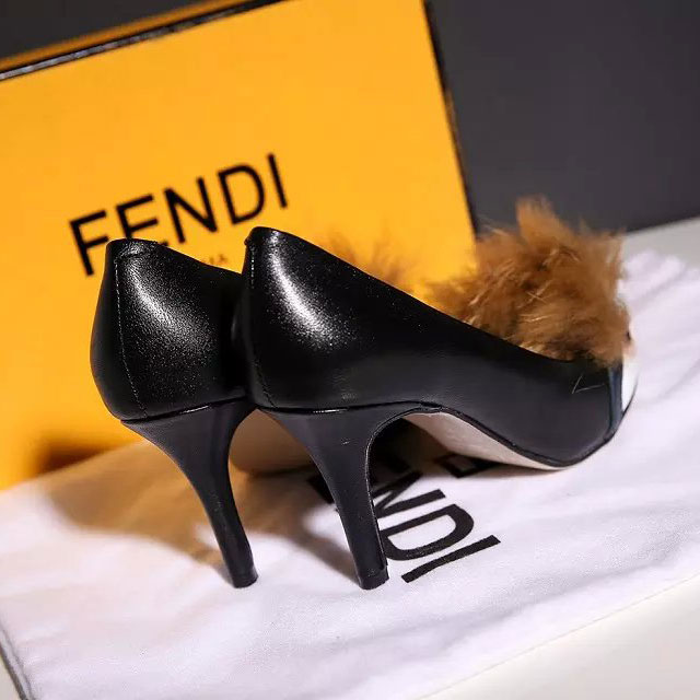 2016 Fendi women whoes in Goatskin leather Heel Height 8cm