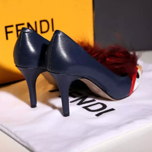 2016 Fendi women whoes in Goatskin leather Heel Height 8cm