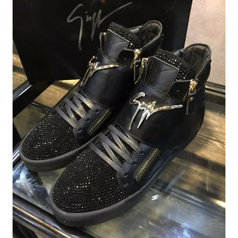 2016 Giuseppe Zanotti men Cowhide leather Sneaker