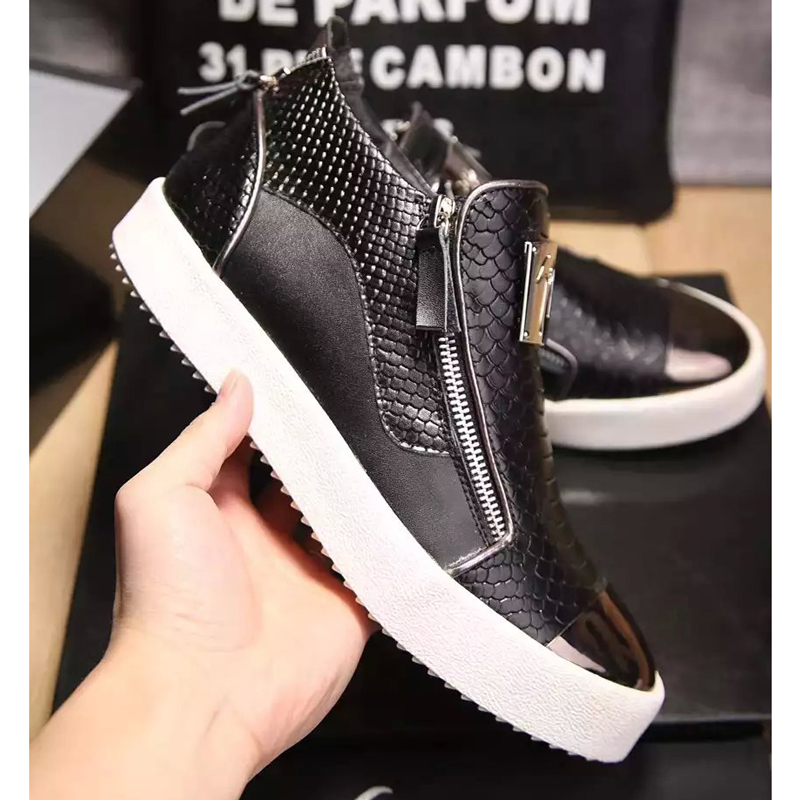 2016 Giuseppe Zanotti men Cowhide leather Sneaker shoes