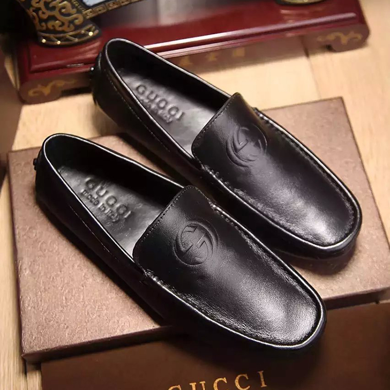 2016 Gucci Calfskin leather men shoes