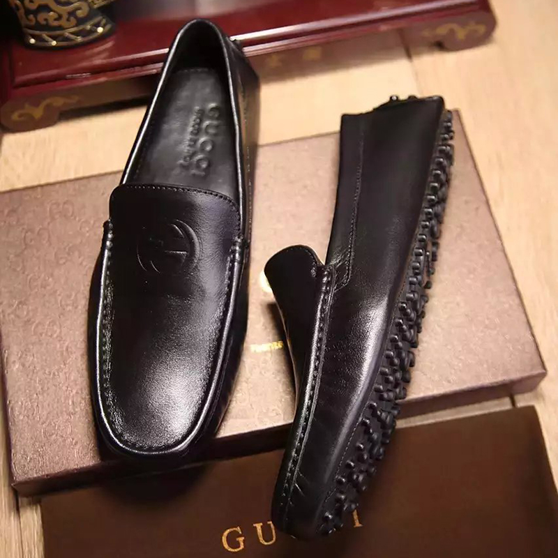 2016 Gucci Calfskin leather men shoes