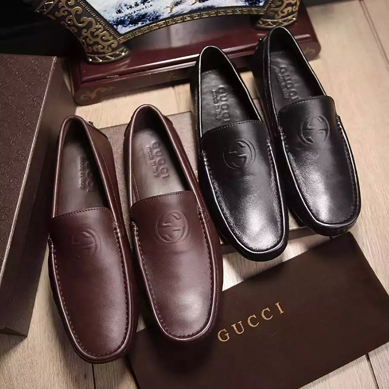 2016 Gucci Calfskin leather men shoes