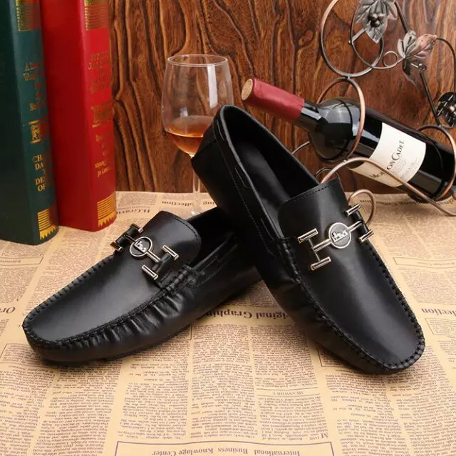 2016 Hermes Calfskin leather men Casual shoes