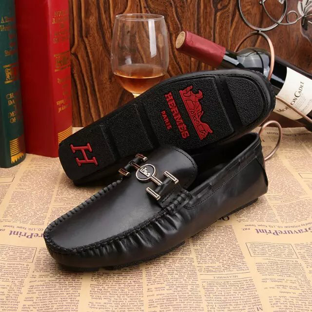 2016 Hermes Calfskin leather men Casual shoes