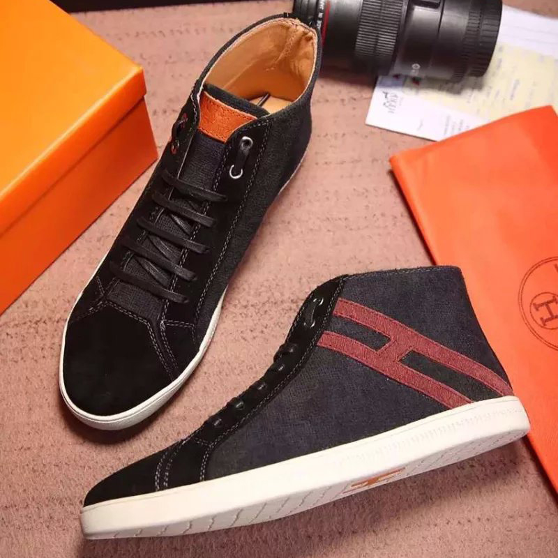 2016 Hermes Nubuck leather men Casual shoes