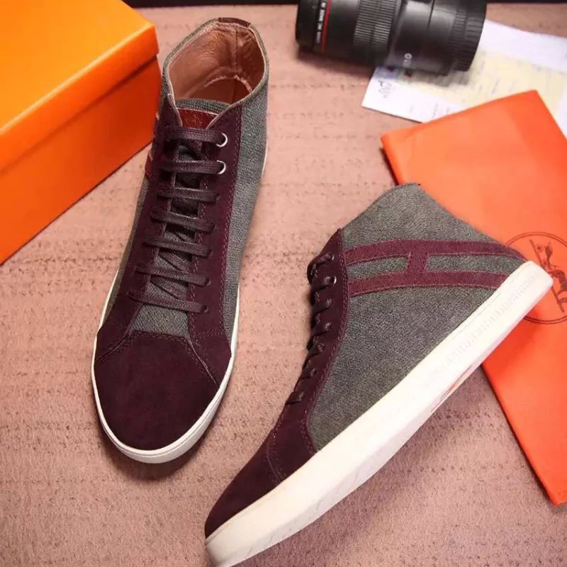 2016 Hermes Nubuck leather men Casual shoes