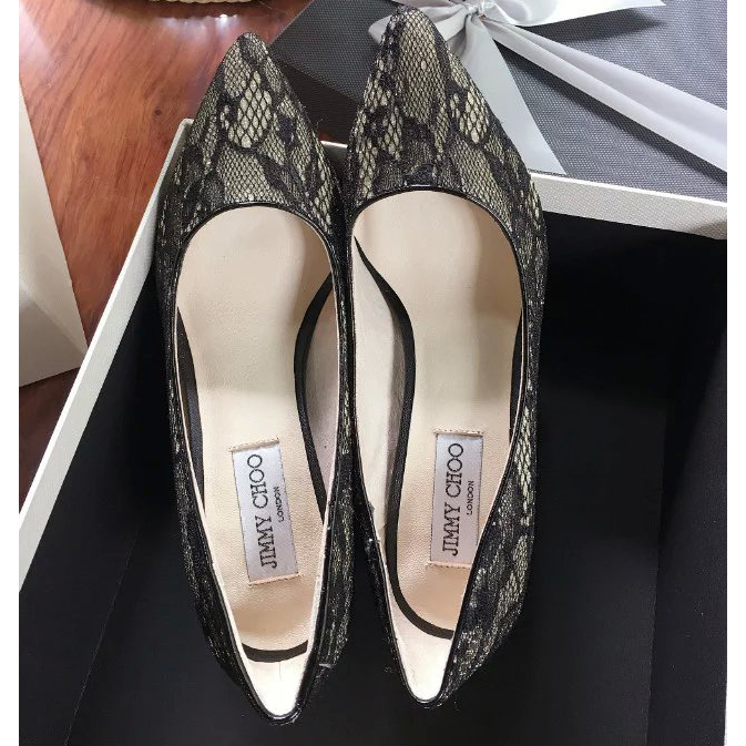 2016 Jimmy Choo Women high-heeled shoes in Lace with Heel Height 8cm