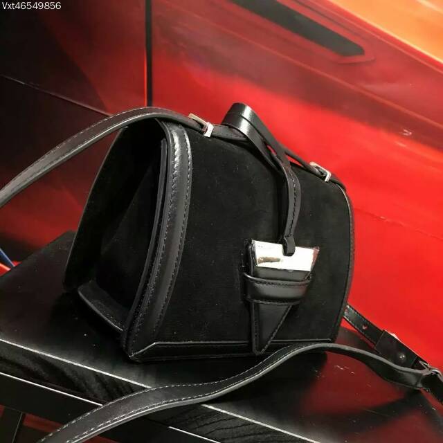 2016 Loewe Barcelona Shoulder Bag in Black