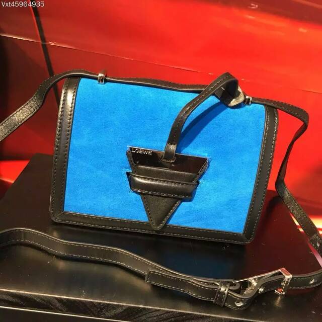 2016 Loewe Barcelona Shoulder Bag in Blue