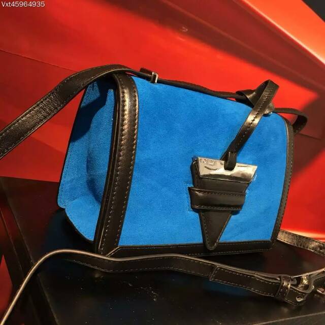 2016 Loewe Barcelona Shoulder Bag in Blue