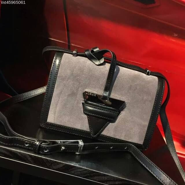 2016 Loewe Barcelona Shoulder Bag in Gray