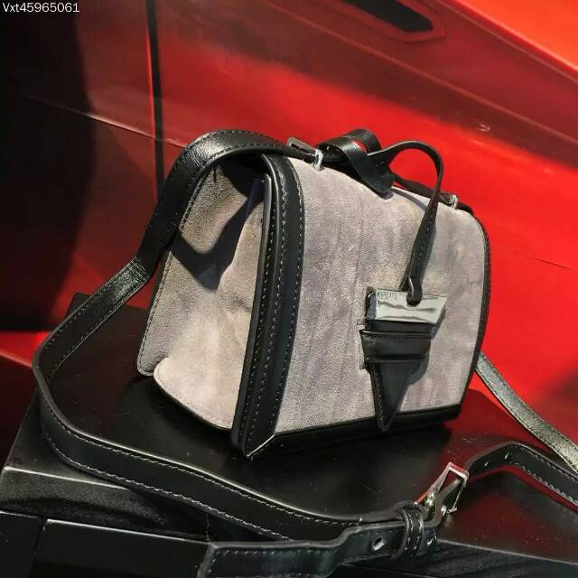 2016 Loewe Barcelona Shoulder Bag in Gray