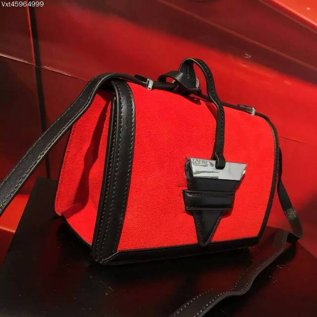 2016 Loewe Barcelona Shoulder Bag in Red