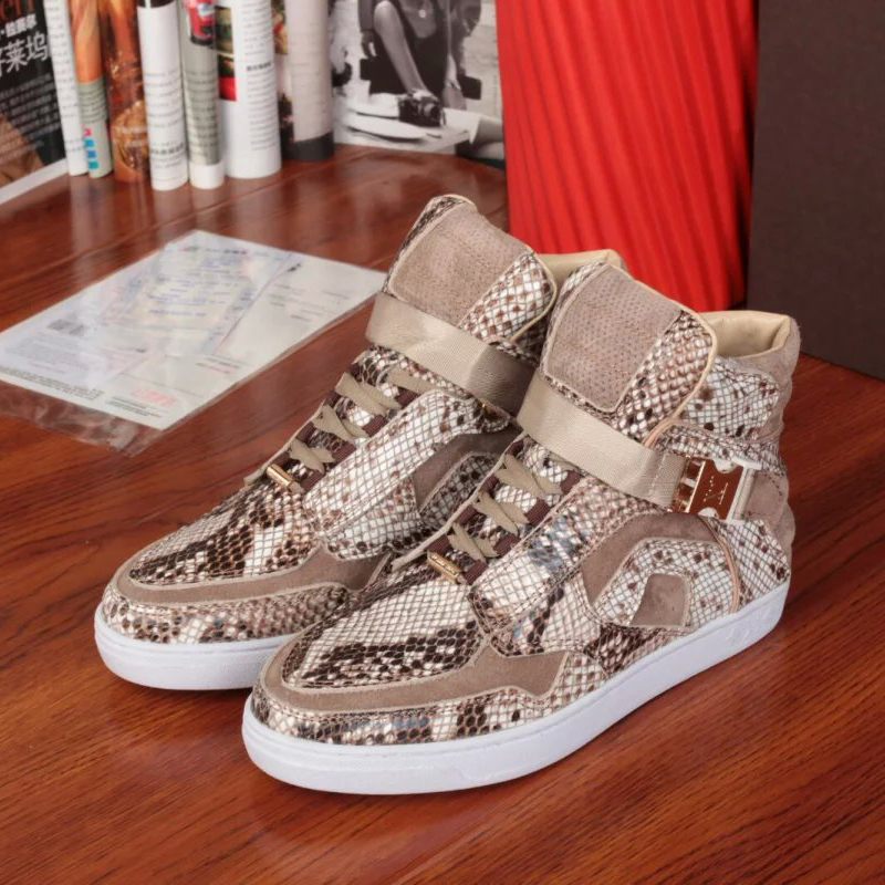 2016 Louis vitton Sneakers shoes with Snake stripes leather