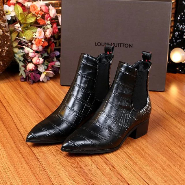 2016 Louis vitton women Calfskin leather boots