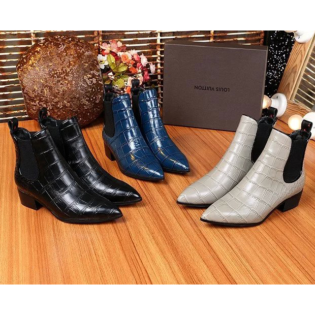 2016 Louis vitton women Calfskin leather boots