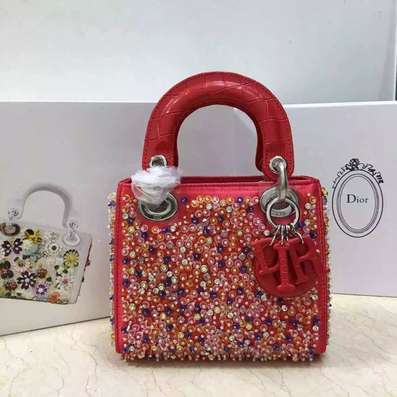 2016 MINI LADY DIOR BAG Red