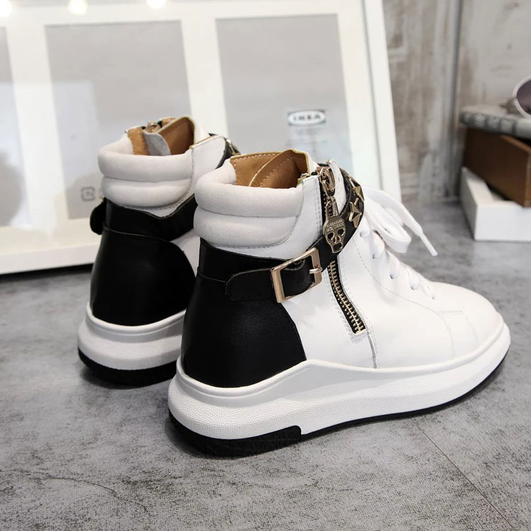 2016 Mcqueen women Sneakers shoes in Calfskin leather