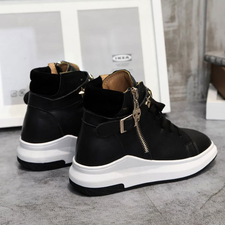 2016 Mcqueen women Sneakers shoes in Calfskin leather