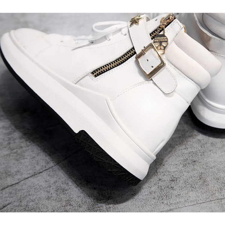 2016 Mcqueen women Sneakers shoes in Calfskin leather