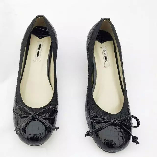 2016 Miu Miu women ballet shoes in Patent leather 4.5CM