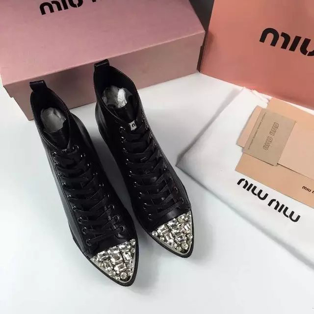 2016 Miu Miu women shoes in Calfskin leather