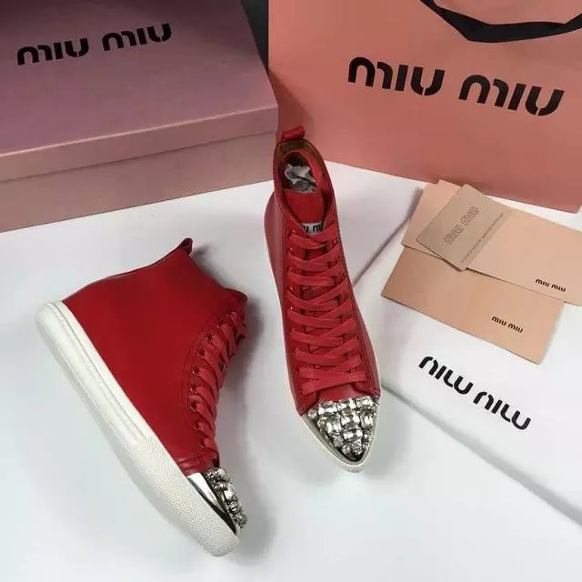 2016 Miu Miu women shoes in Calfskin leather