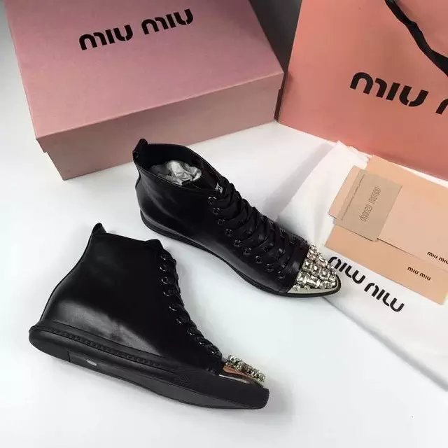 2016 Miu Miu women shoes in Calfskin leather