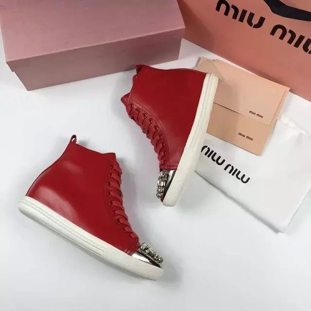 2016 Miu Miu women shoes in Calfskin leather