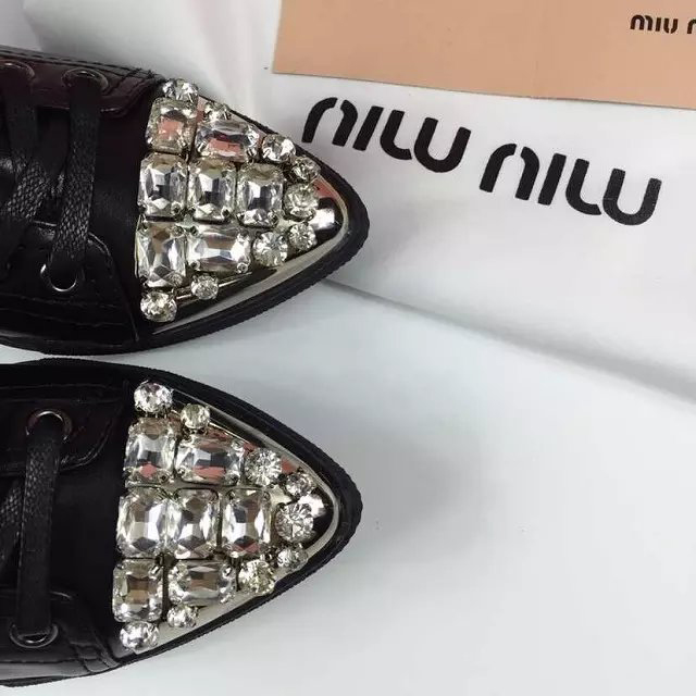 2016 Miu Miu women shoes in Calfskin leather