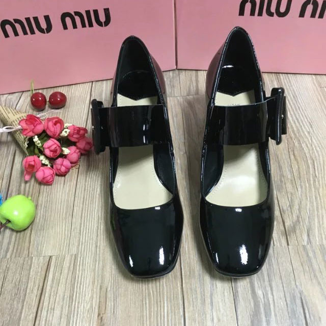 2016 Miu Miu women shoes in Patent leather